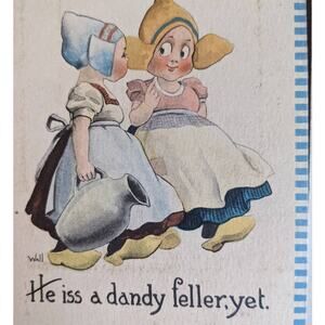 C1900-1915 Antique Postcard Lot Set Of 7 Graphics 1900s Womens Fashion